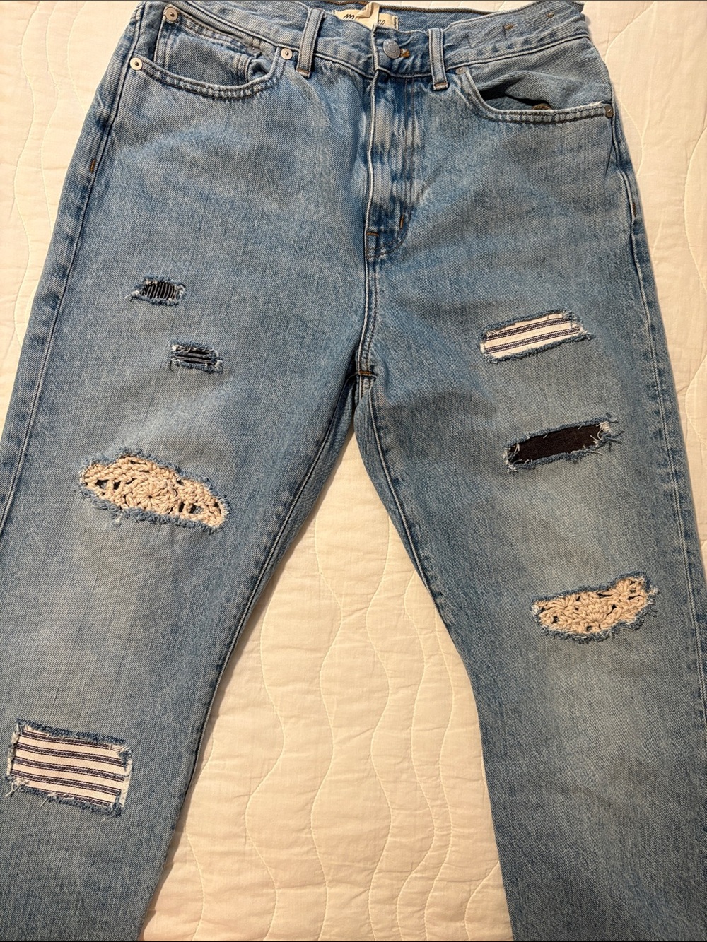 Madewell embellished jeans